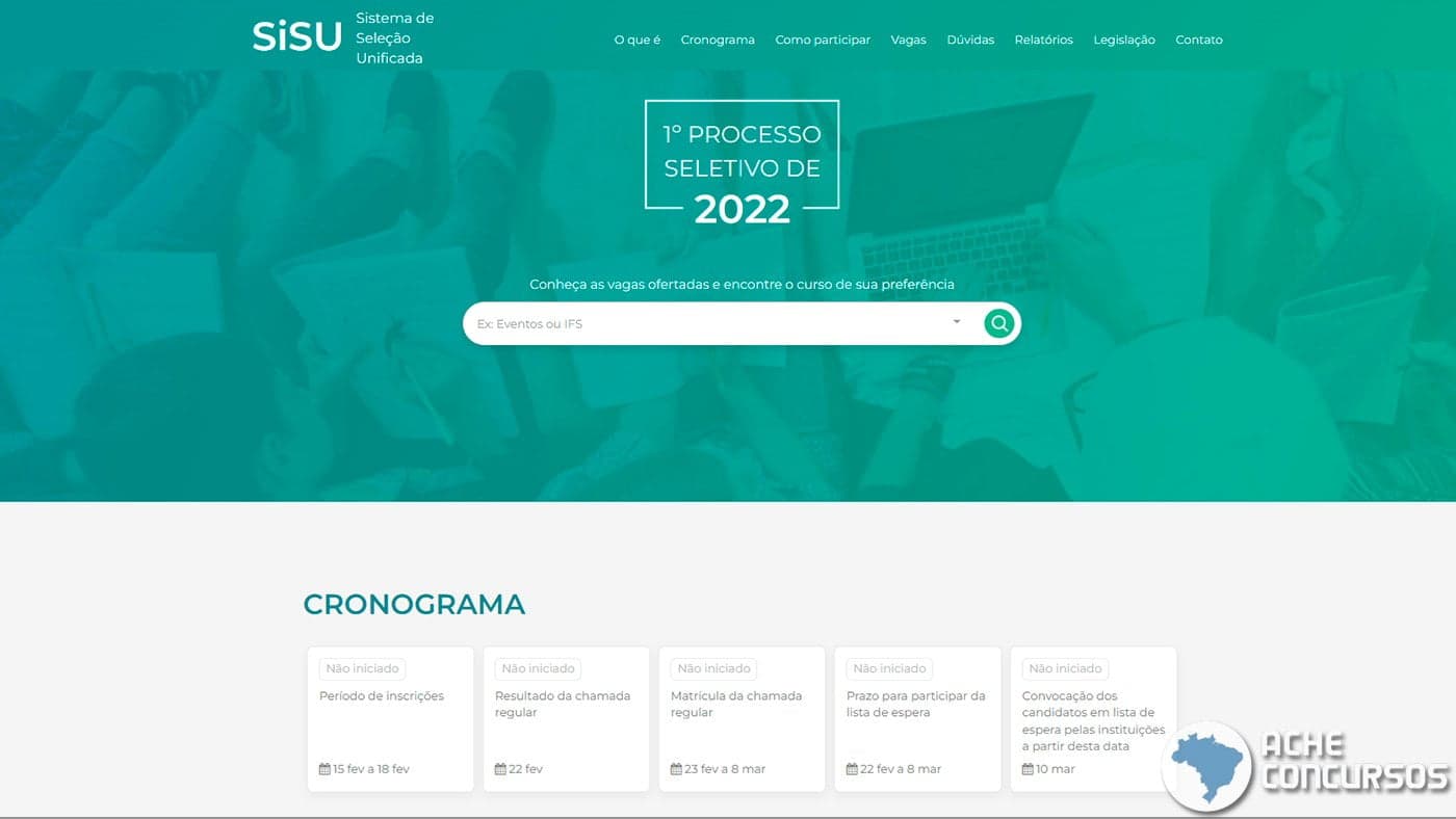 Inscrições para o Sisu 2022 estão abertas; saiba como concorrer