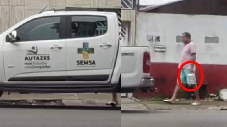 VEJA VÍDEO: Carro da prefeitura de Autazes é usado para transportar cerveja em Manaus