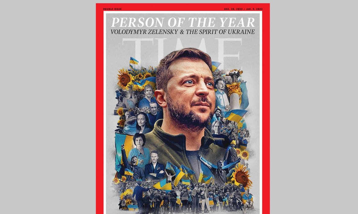 Zelenskiy é escolhido &#8220;Personalidade do Ano&#8221; pela Time