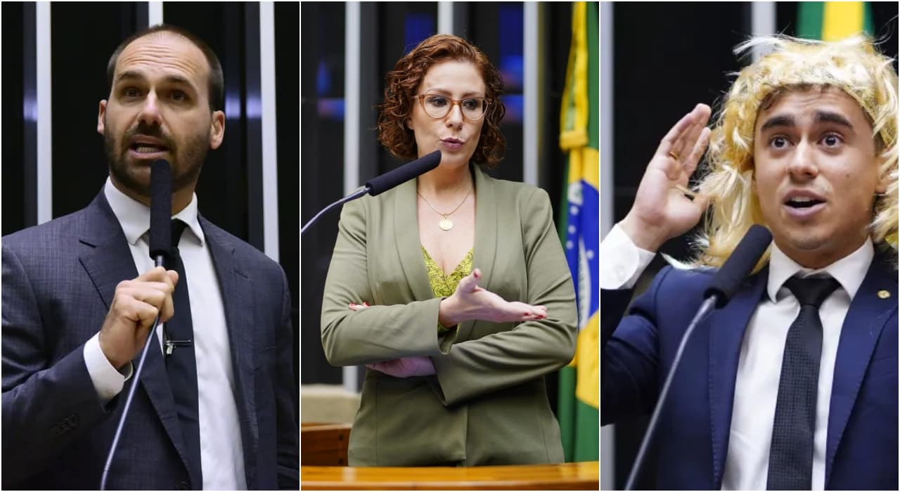 Conselho de Ética da Câmara abre processos contra Zambelli, Nikolas e Eduardo Bolsonaro