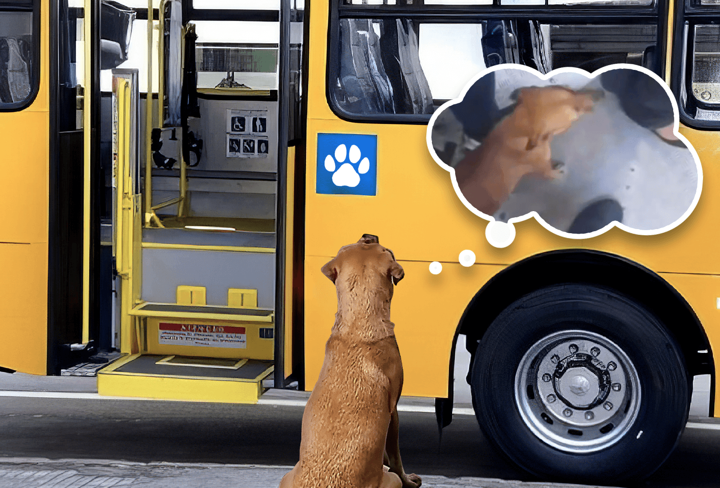 VÍDEO: Cachorro &#8220;caramelo&#8221; viraliza na web ao pegar ônibus em Manaus