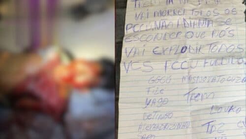 VÍDEO: Homem é torturado e executado a tiros e facção deixa recado em bilhete