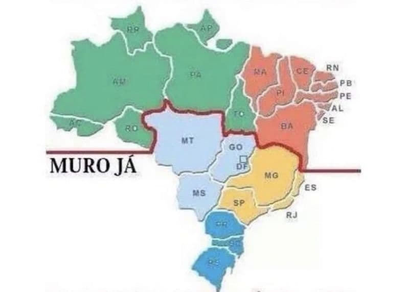 &#8220;Muro já&#8221;: Grupos separatistas aplaudem fala do governador de MG contra Norte e Nordeste