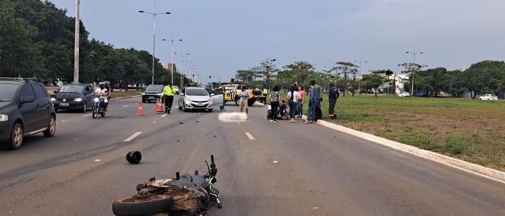 Mulher morre e marido e bebê ficam feridos após acidente na Teotônio Segurado em Palmas