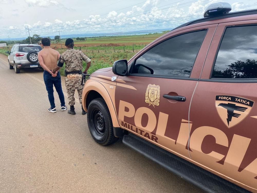 Veículo furtado em Palmas é recuperado pela Polícia Militar; suspeito foi preso em flagrante