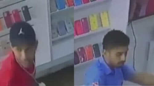 VÍDEO:  Dupla armada rende clientes e funcionários e assalta loja de celular, em Manaus