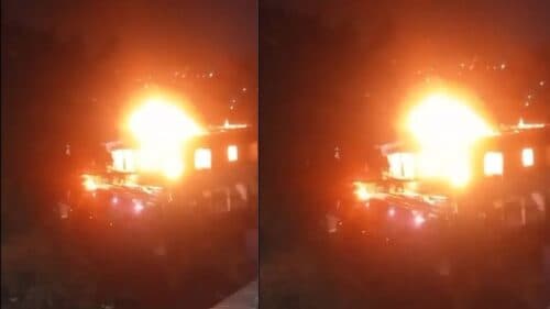 VÍDEO: Incêndio destrói parcialmente casa no bairro Redenção, em Manaus
