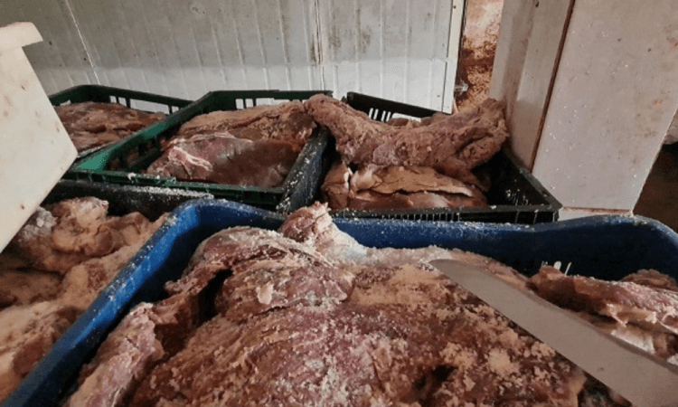 Em SP, duas toneladas de carne estragada são apreendidas prestes a serem vendidas