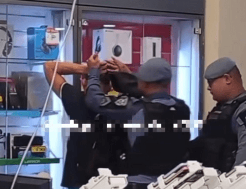 VÍDEO: Homem é preso acusado de furtar calcinhas de loja, em Manaus