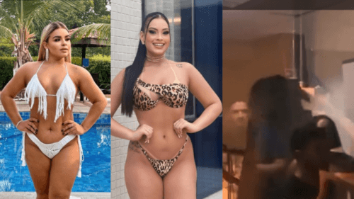 VÍDEOS: Candidatas se estapeiam após uma falar que a outra &#8216;não tinha beleza&#8217; para o concurso, em Manaus