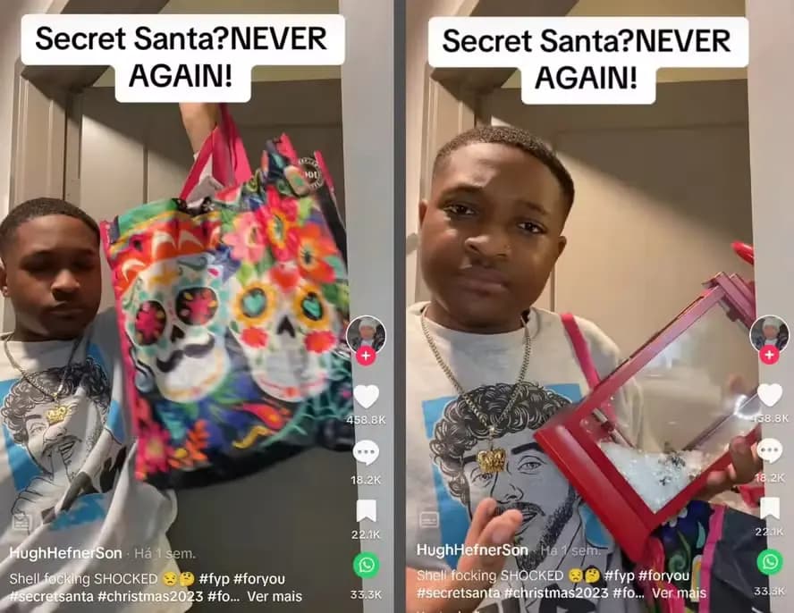 Jovem é demitido após reclamar de presente de amigo secreto