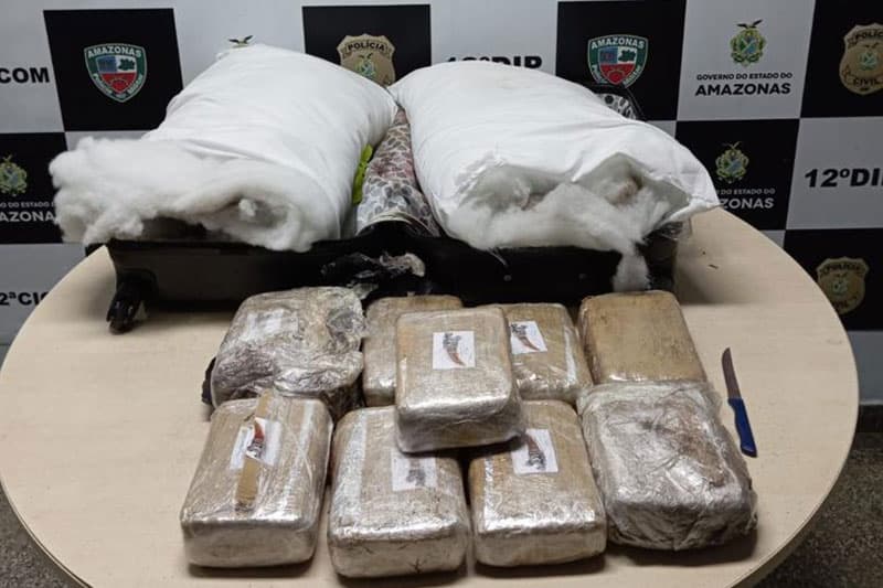 Homem é preso antes de viajar com drogas para Boa Vista (RR)