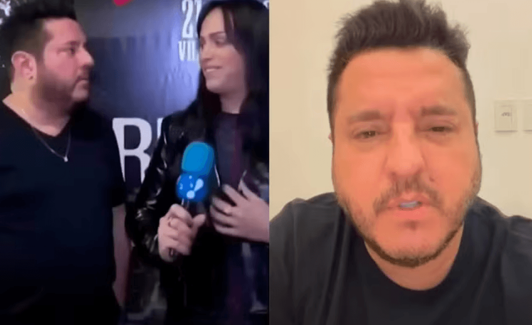 Veja momento que cantor Bruno, da dupla com Marrone, faz pergunta grotesca a repórter trans