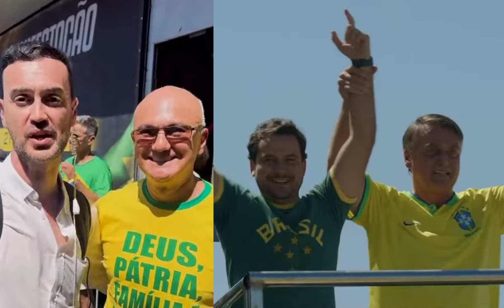 Em ato no RJ, Menezes vê de longe Alberto Neto ser apresentado para o Brasil por Bolsonaro