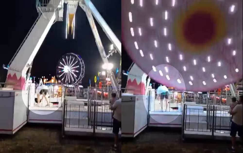 VÍDEO: Homem tenta salvar cão e é atingido por brinquedo de parque de diversões, em SP