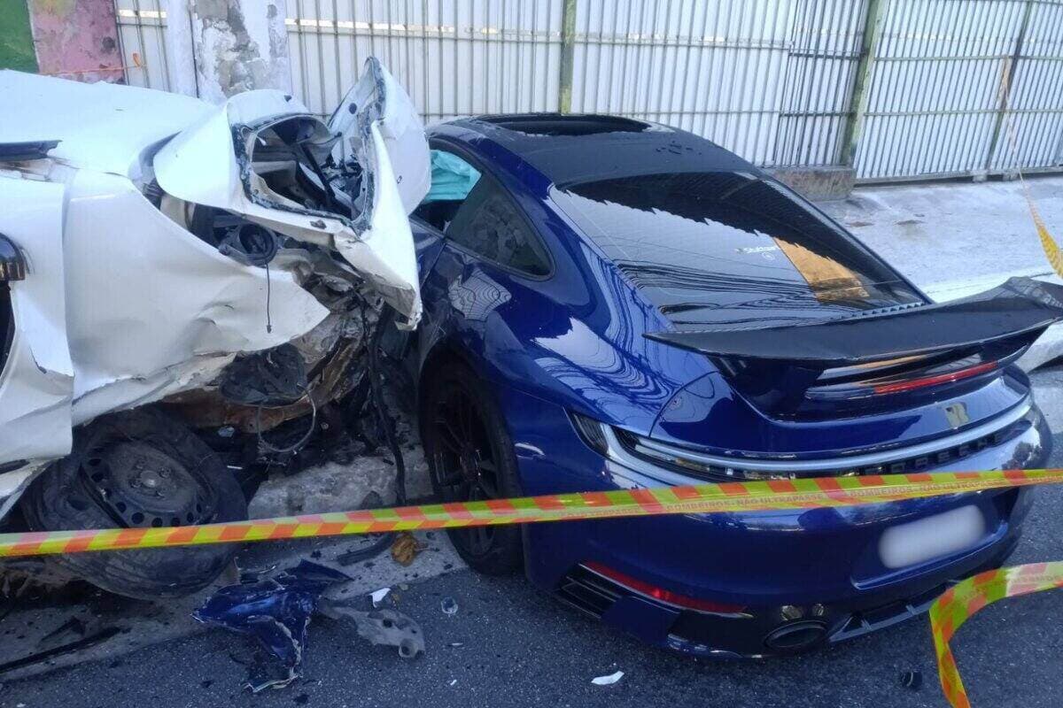 Empresário causa acidente com carro de R$ 1 milhão em SP, mata uma pessoa e foge