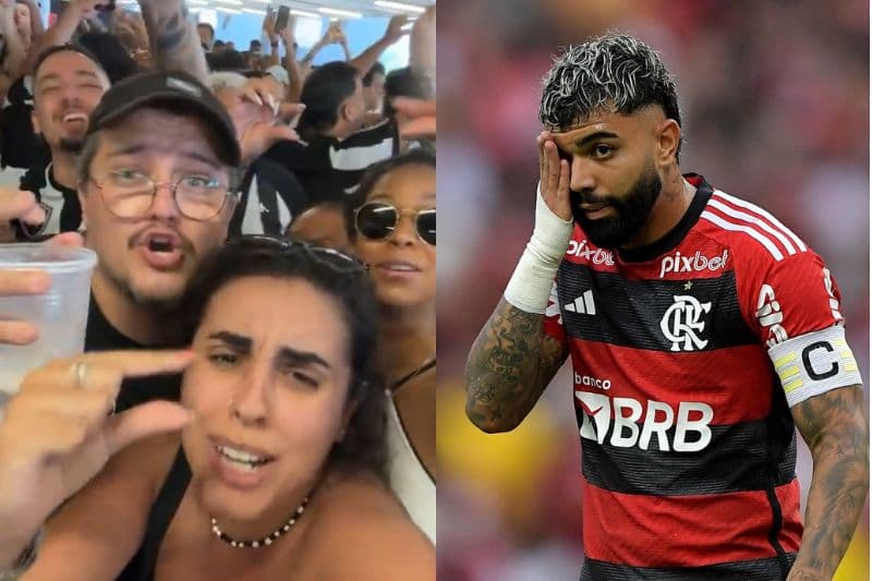 VÍDEO: Torcedores do Botafogo debocham de antidoping de Gabigol com &#8220;Chama Samu&#8221;