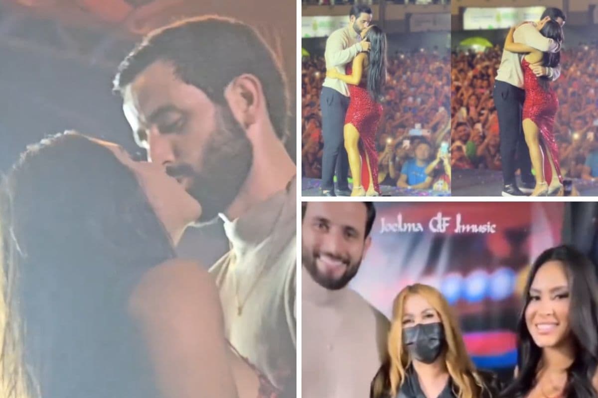 &#8220;Atravessei o país atrás dela&#8221;: Matteus se declara para Isabelle no palco do show da Joelma