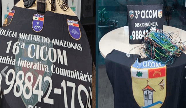 Por roubo de fios e contador de energia elétrica, quatro pessoas são presas em Manaus