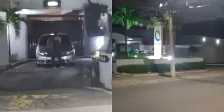 VÍDEO: Mulher flagra companheiro e amante saindo de motel no Dia dos Namorados, em Salvador