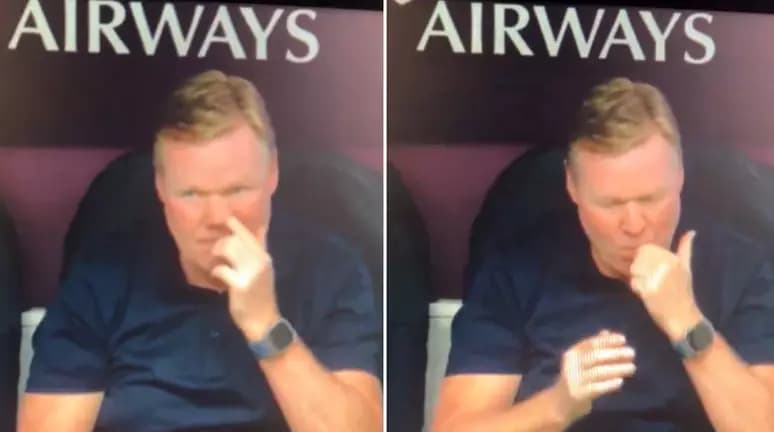 VÍDEO: Técnico da Holanda é flagrado comendo &#8216;meleca&#8217; em jogo da Eurocopa