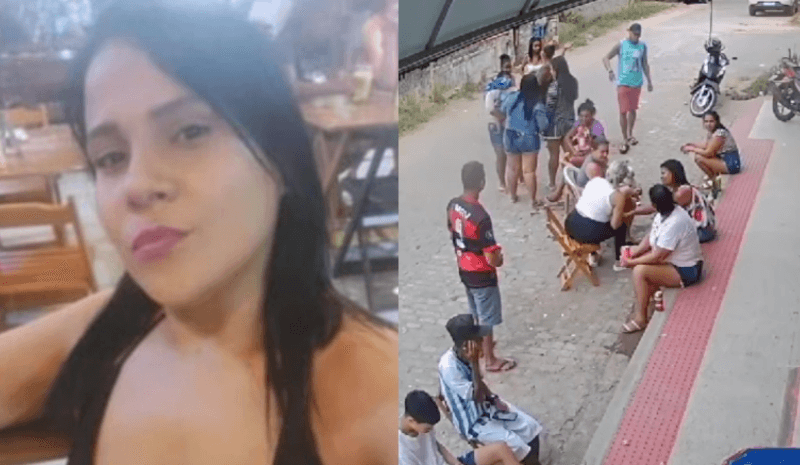 VÍDEO: Mulher é assassinada com quase 30 tiros pelo ex-namorado na frente de bar e amigos