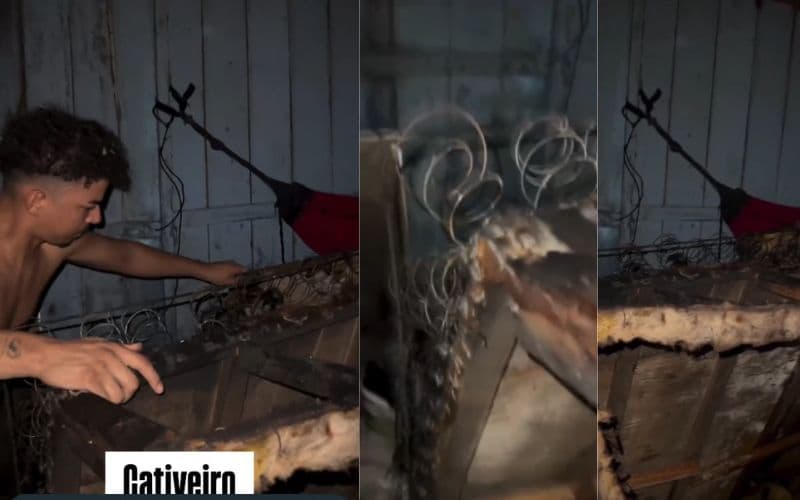 VÍDEO: Famoso &#8216;cativeiro&#8217; cenário de gravação de influenciador Will Robson é incendiado em Manaus