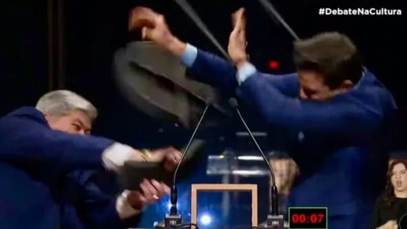 &#8216;Cadeirada&#8217; motiva RedeTV! a parafusar bancos em debate após agressão a Marçal