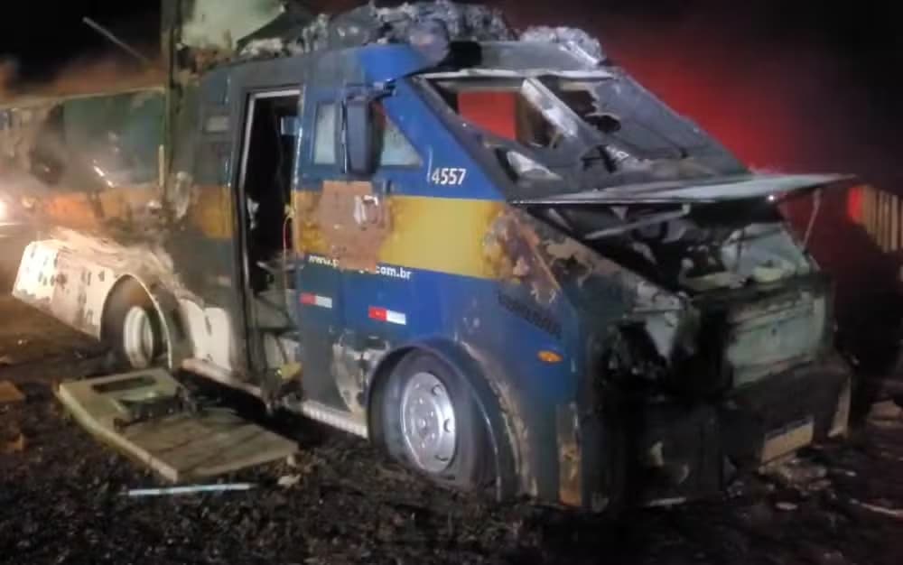 Criminosos atacam carro-forte no interior de SP e cinco pessoas ficam feridas