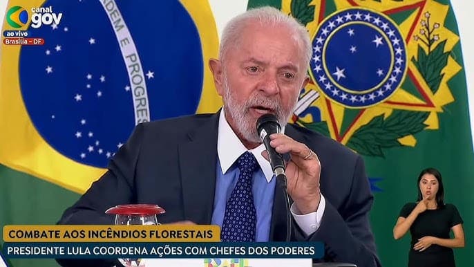 VÍDEO: Lula diz que Brasil &#8220;não estava preparado&#8221; para enfrentar incêndios