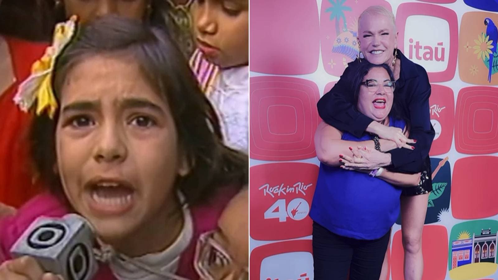 VÍDEO: Xuxa se encontra com mulher do meme &#8220;Que Xou da Xuxa é esse?&#8221; no Rock in Rio