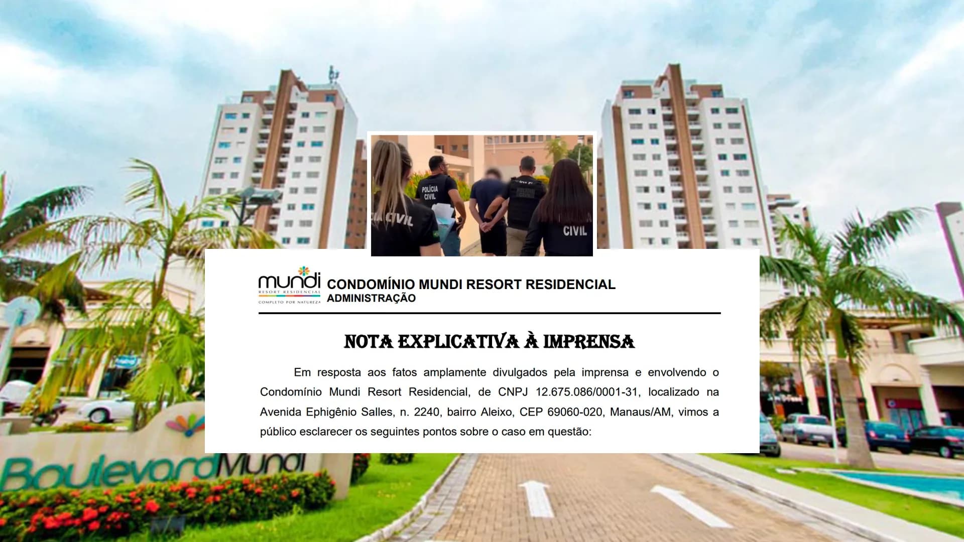 EXCLUSIVO: Condomínio envia nota sobre morador que foi preso por abusar sexualmente de 13 meninos