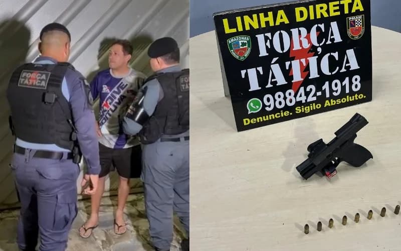 APARECEU: Polícia encontra arma usada por morador para ameaçar funcionário da Vivo no Alvorada 