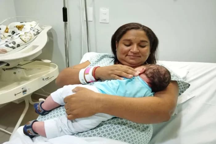 Bebê &#8220;gigante&#8221;, com mais de 5 kg, nasce no Ceará: Caso raro é divulgado pelos médicos