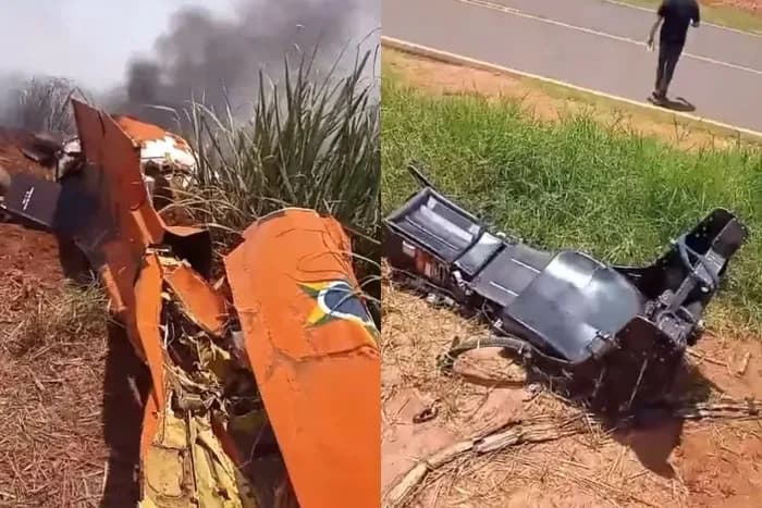 VÍDEO: Aviões &#8220;Tucanos&#8221; da FAB colidem em SP e piloto se ejeta