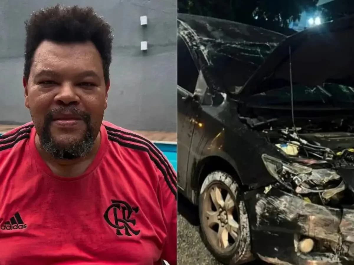 Babu Santana perde controle de carro e sofre grave acidente no RJ