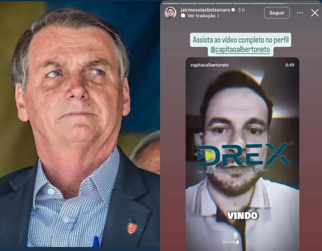 Alberto Neto publica vídeo alertando sobre “controle” de Drex e Bolsonaro reposta