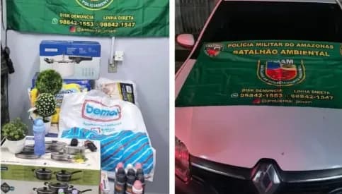 Trio é preso por furtar produtos avaliados em R$ 50 mil de loja, no Amazonas