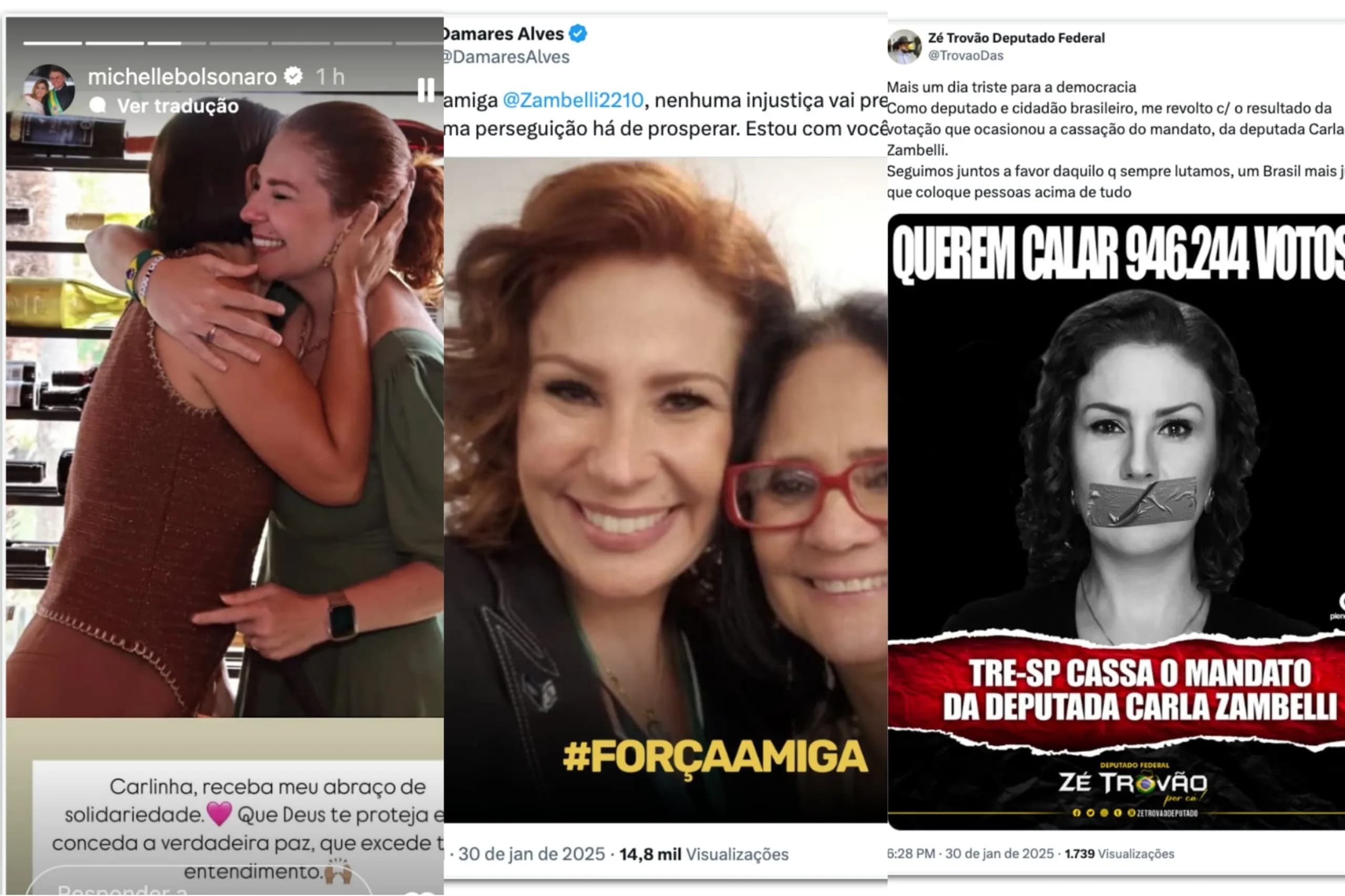 Oposição reage à cassação de Carla Zambelli: &#8220;Perseguição política&#8221;