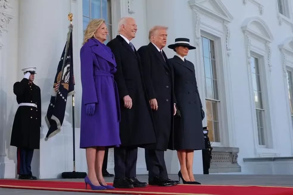 Biden recebe Donald Trump na Casa Branca antes da cerimônia de posse: &#8220;Bem-vindo ao lar&#8221;