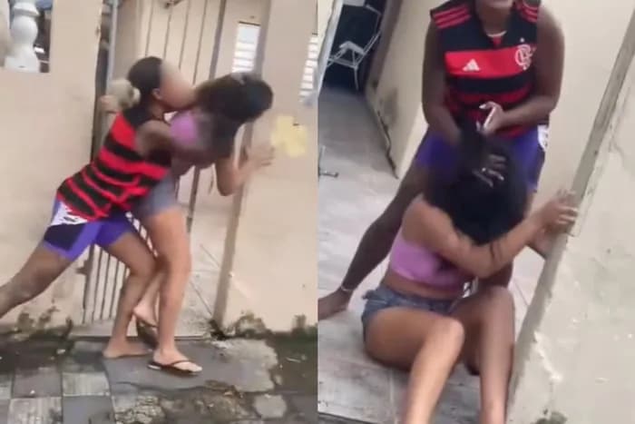 VÍDEO: &#8220;Deu pro meu marido&#8221;, diz mulher gravada espancando suposta amante, em SP