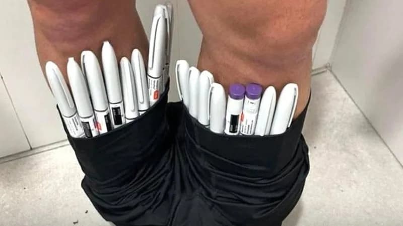 Passageiro tenta entrar no Brasil com 70 canetas de Mounjaro na cueca