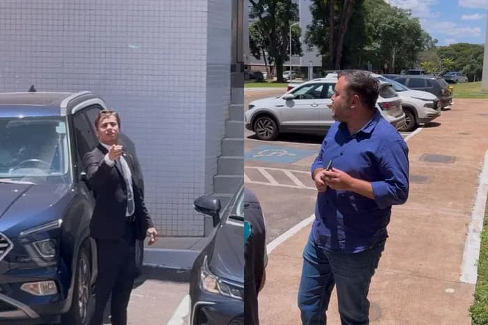 VÍDEO: Nikolas Ferreira bate boca com homem que disse: &#8220;Bolsonaro vai ser preso&#8221;
