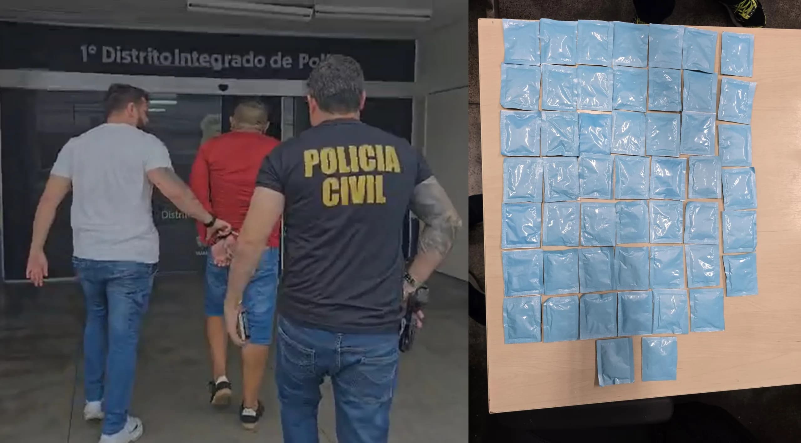 VÍDEOS: Traficante é capturado próximo de delegacia vendendo drogas batizadas de &#8216;cacau show&#8217;