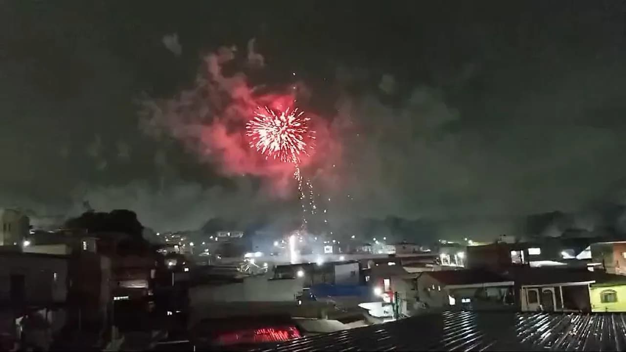 Facção criminosa &#8216;CV&#8217; solta fogos para comemorar ações criminosas no AM