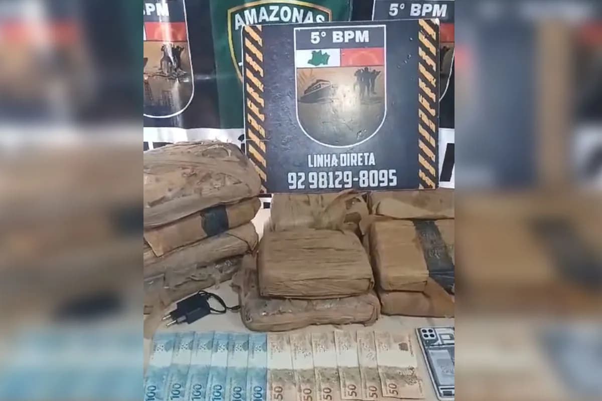 Em Coari, duas mulheres são presas com 15 tabletes de droga