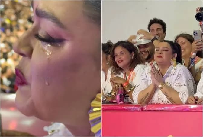 Preta Gil chora em festa no Carnaval de Salvador após alta hospitalar