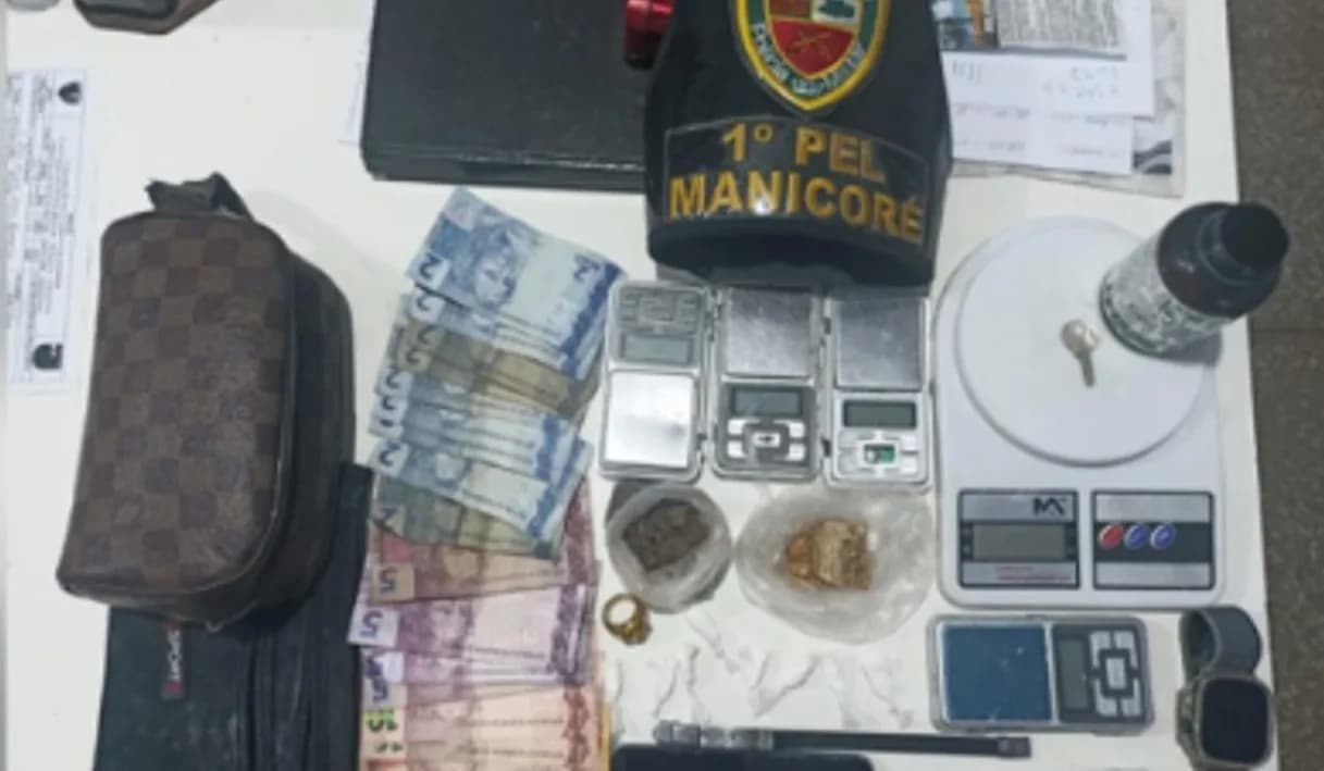 Jovem é preso por tráfico de drogas em Manicoré