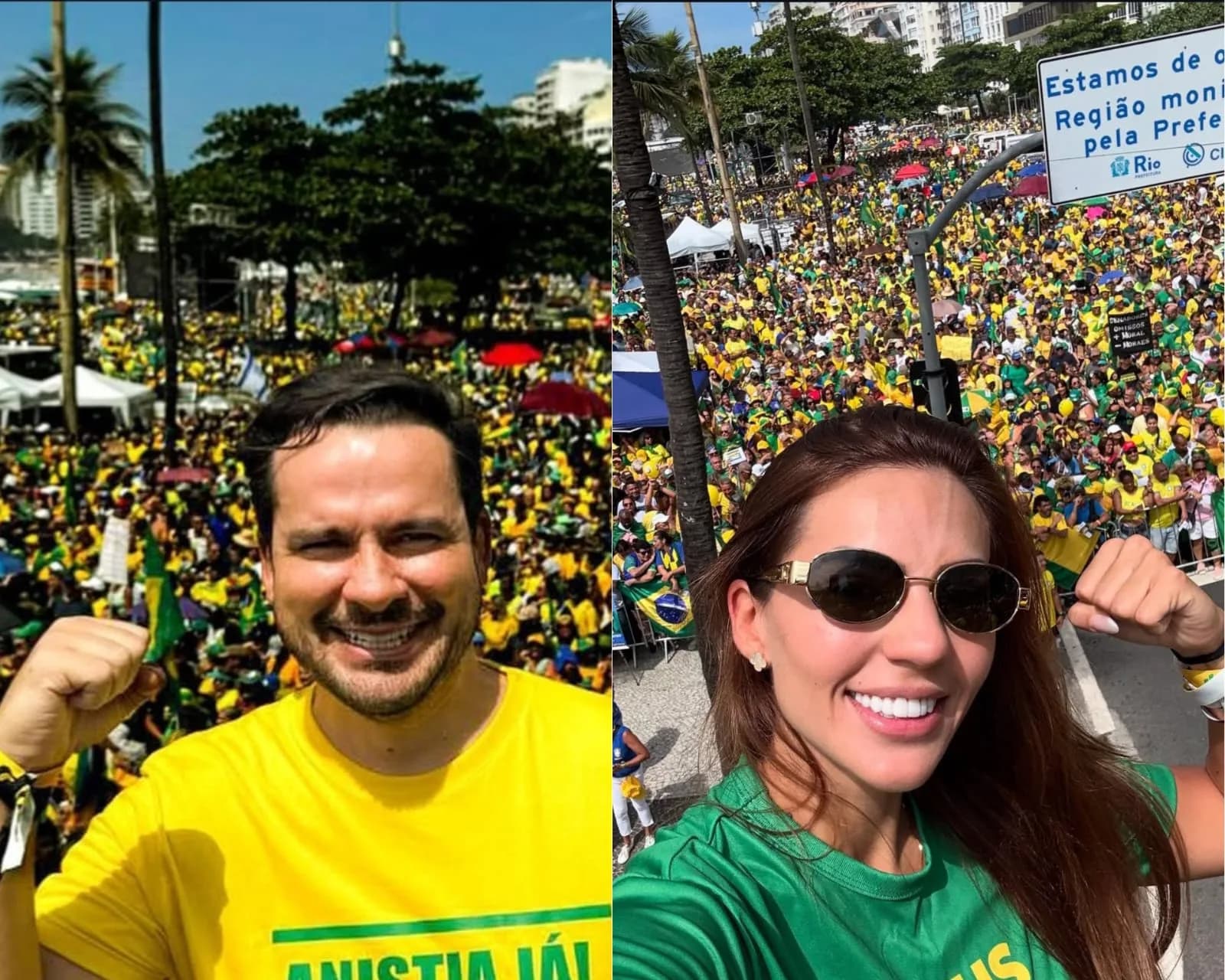 Deputados do AM participam de manifestação de Bolsonaro pela anistia aos envolvidos no ato de 8/1