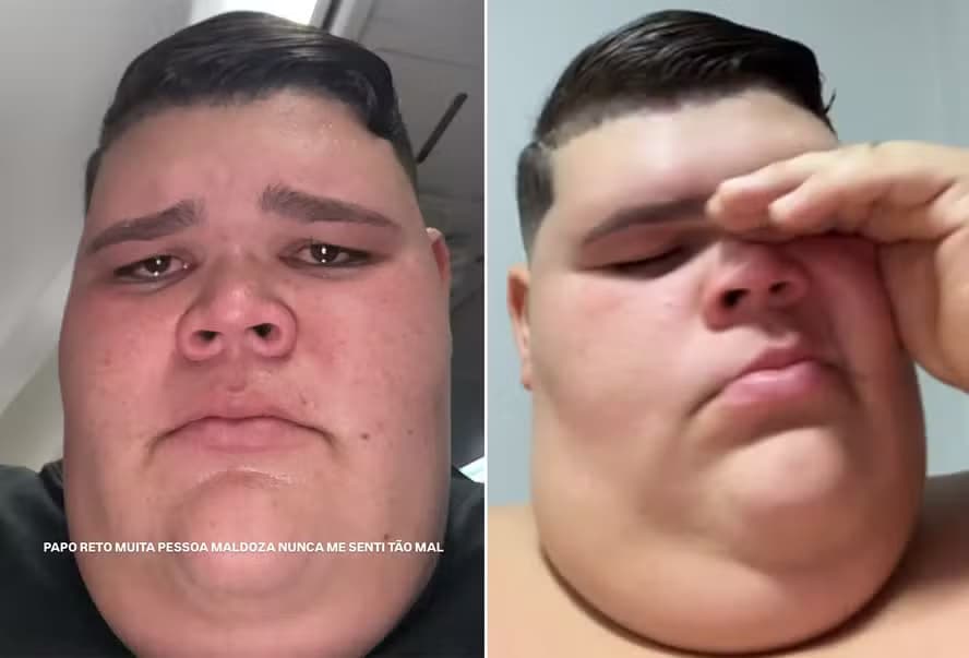 VÍDEO: Gordão da XJ chora e relata episódio de gordofobia em avião: &#8216;Me senti o pior ser humano&#8217;
